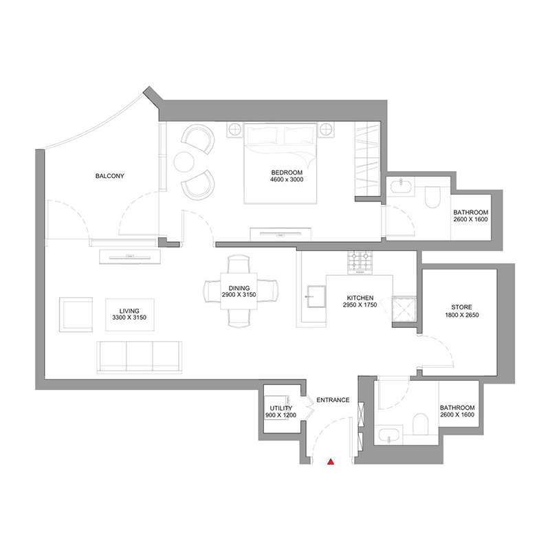 5 Bedrooms floor plan