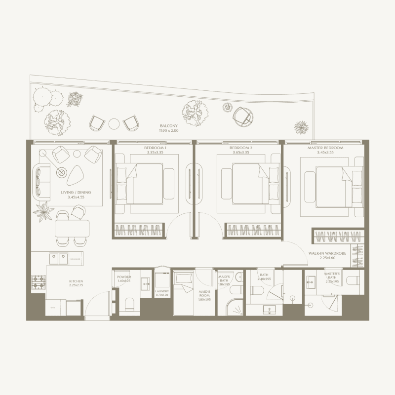 Apartment floor plan