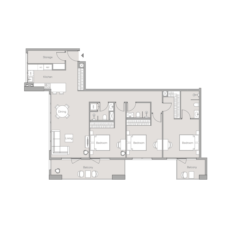 Apartment floor plan