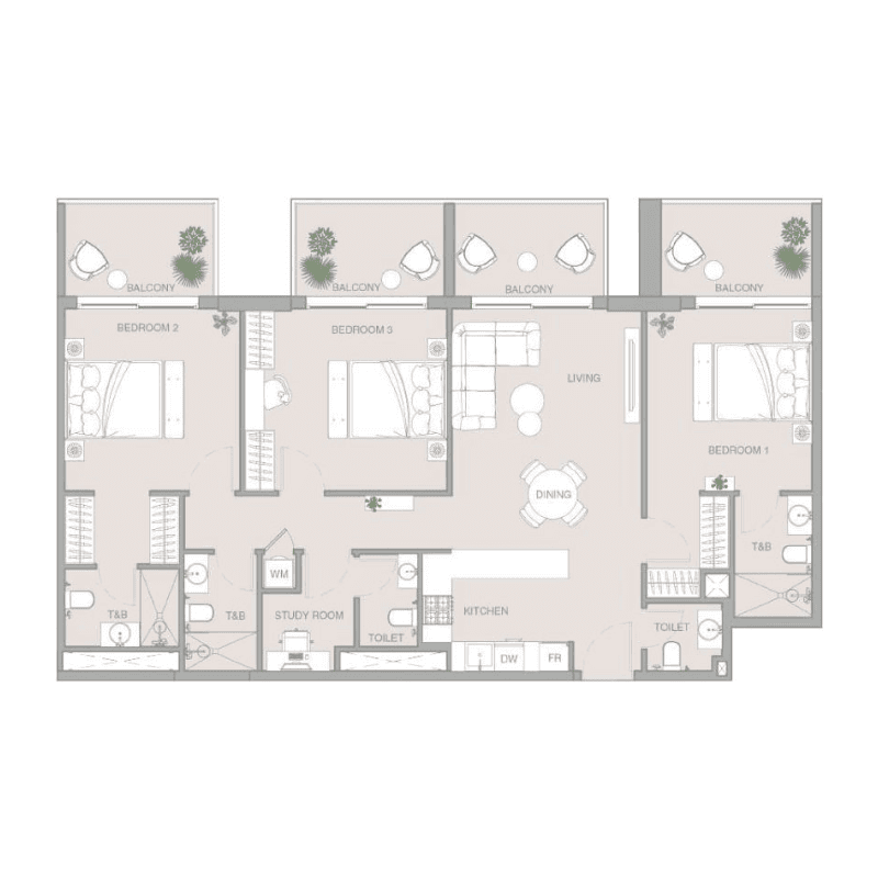 Apartment floor plan