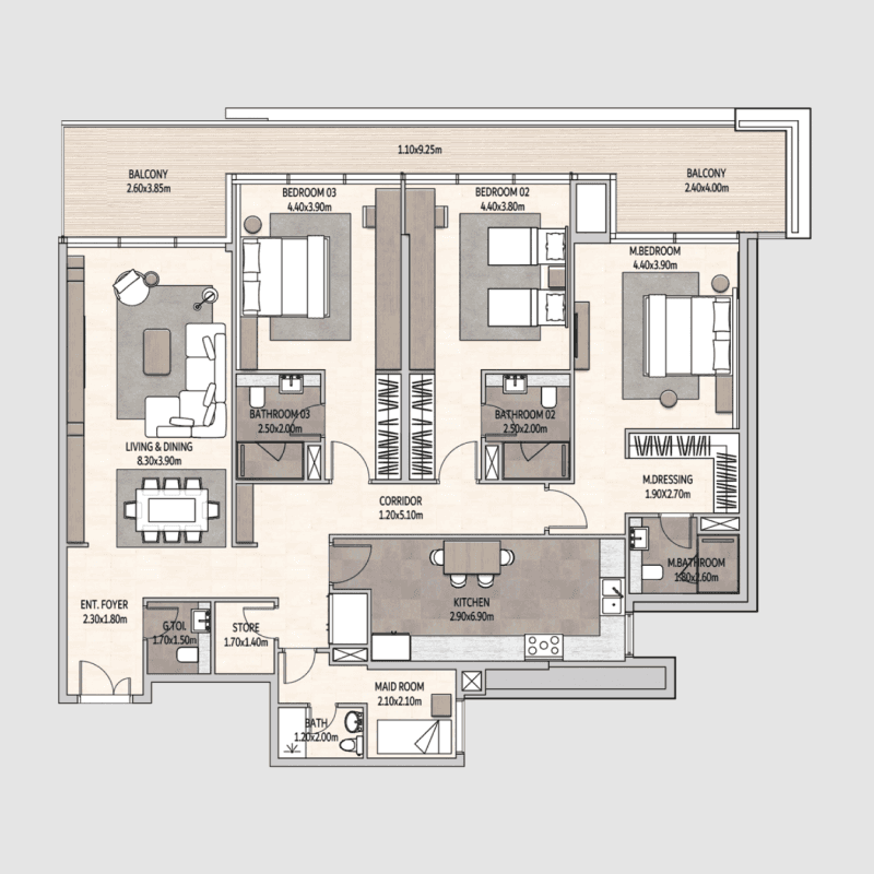 Apartment floor plan
