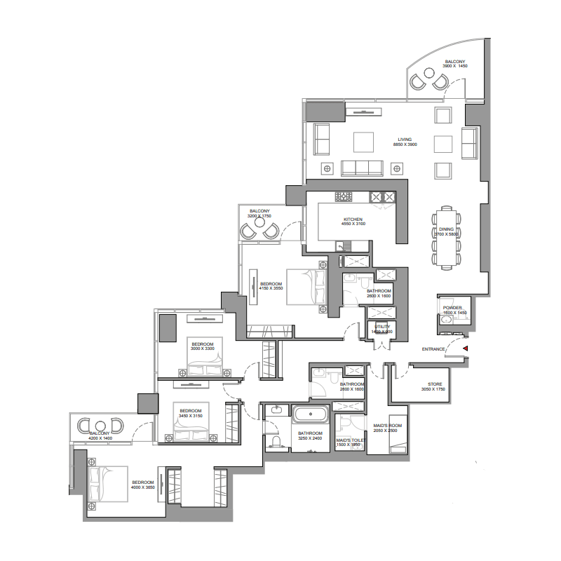 Apartment floor plan
