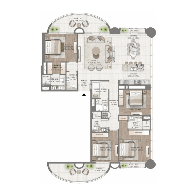 Apartment floor plan
