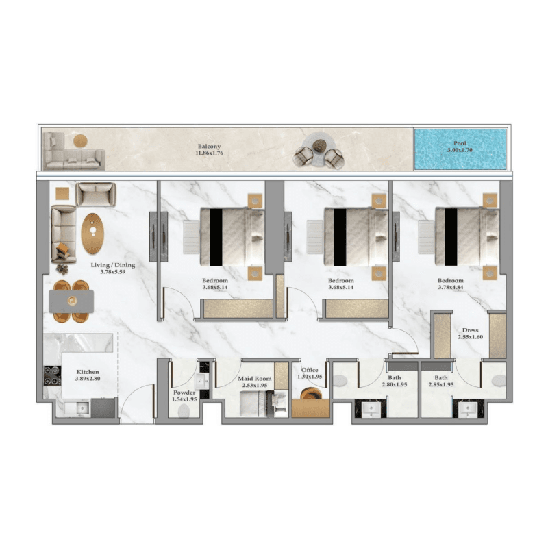 Apartment floor plan