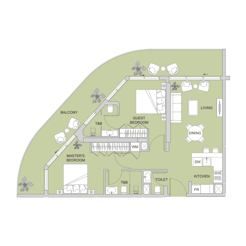 Apartment floor plan