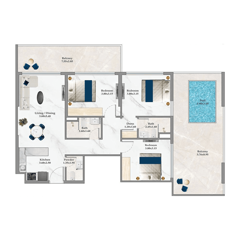 Apartment floor plan