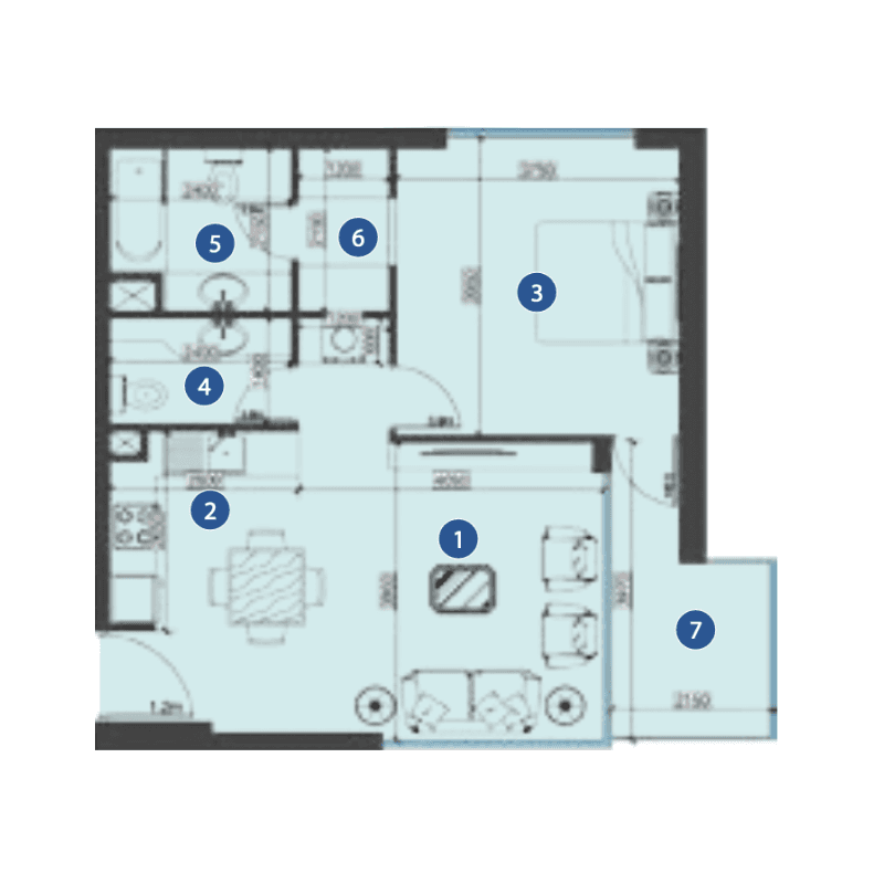 Apartment floor plan