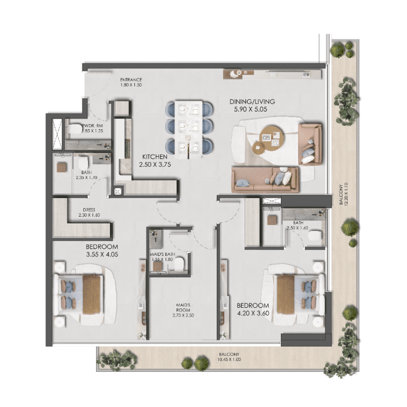 Apartment floor plan