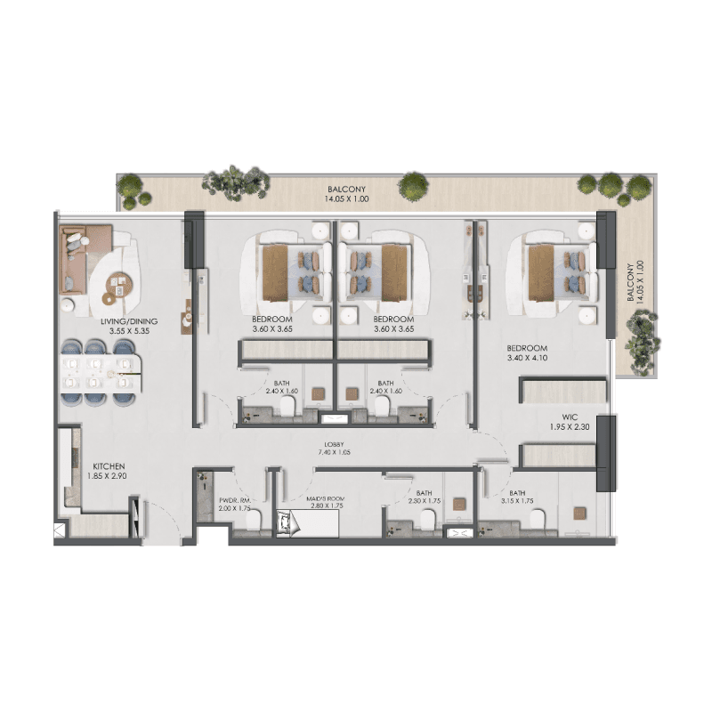 Apartment floor plan