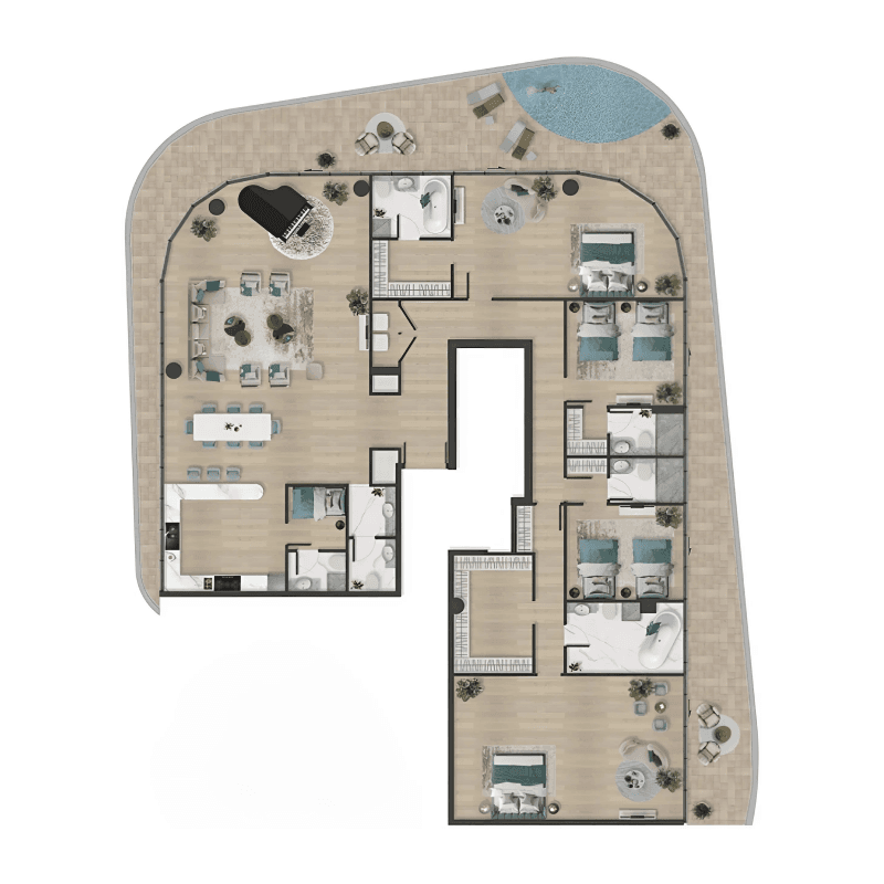Apartment floor plan