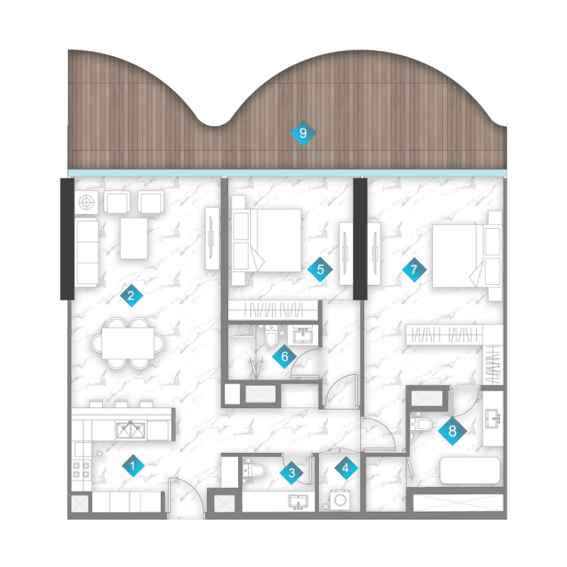 Apartment floor plan