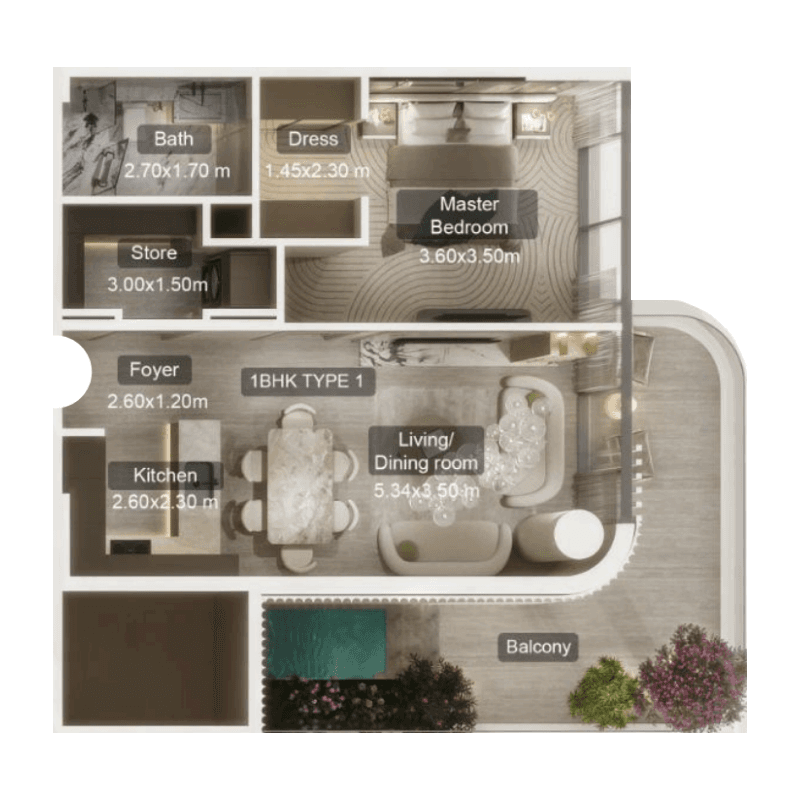 Apartment floor plan