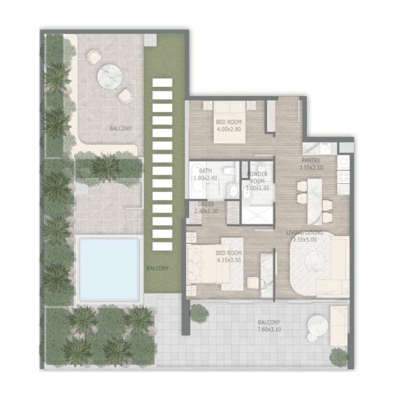 Apartment floor plan