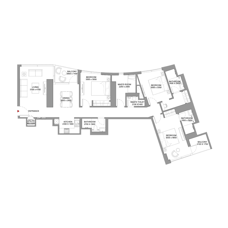 Apartment floor plan