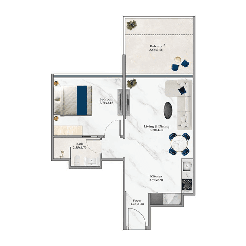 Apartment floor plan