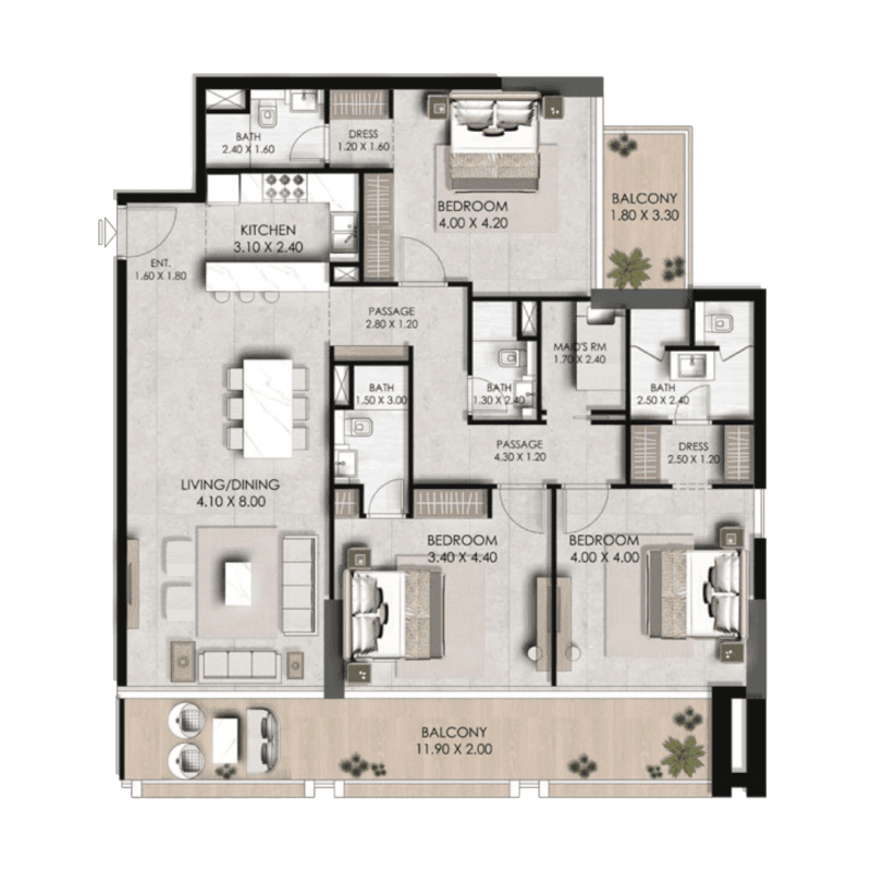 Apartment floor plan