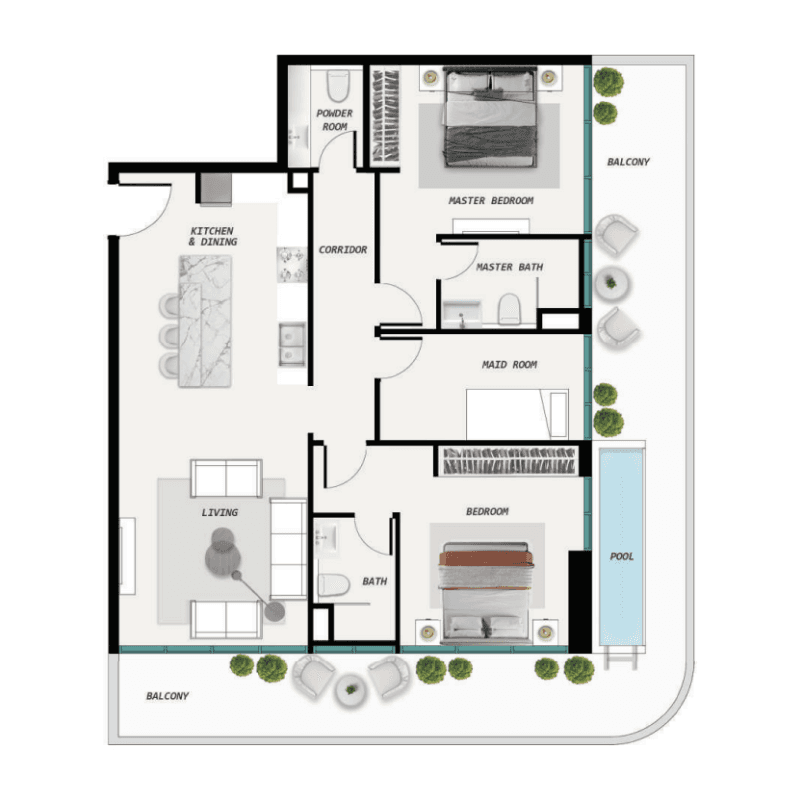 Apartment floor plan