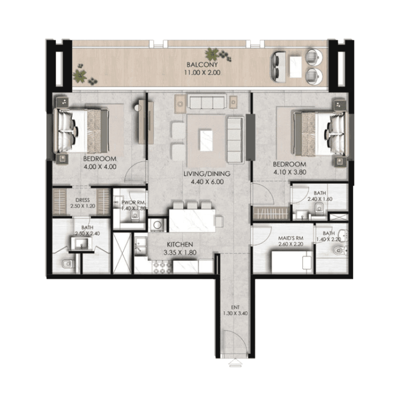 Apartment floor plan