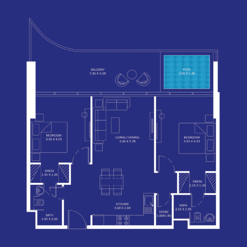 Apartment floor plan
