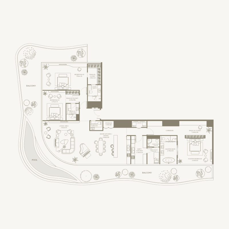 Apartment floor plan