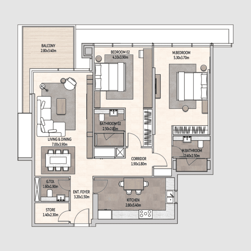 Apartment floor plan