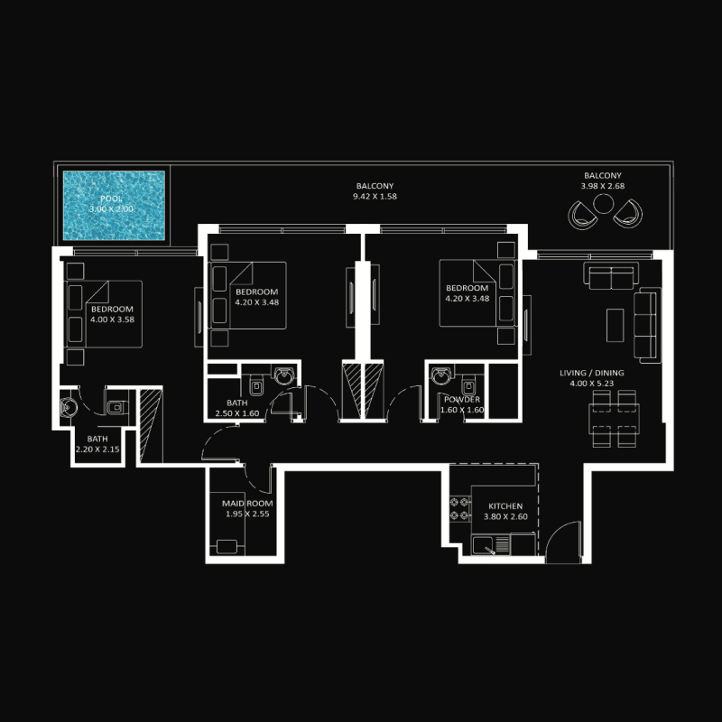 Apartment floor plan
