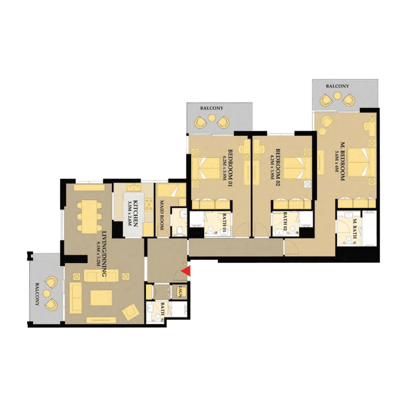 Apartment floor plan