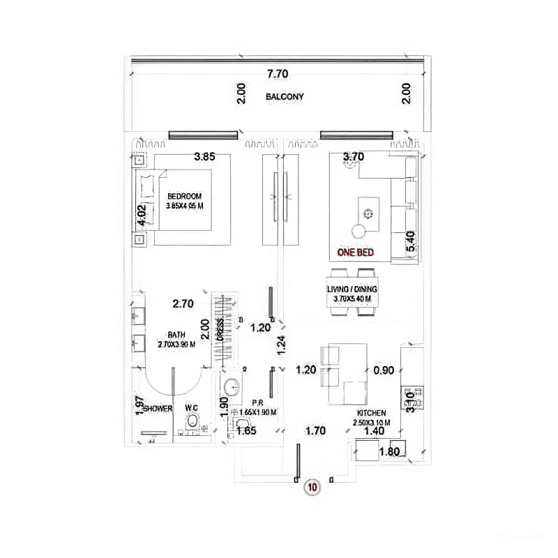Apartment floor plan