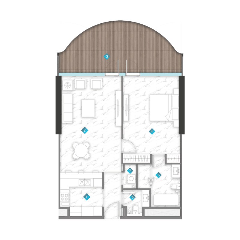 Apartment floor plan