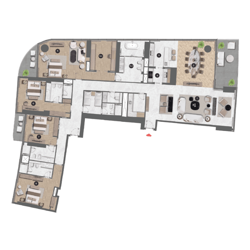 Apartment floor plan
