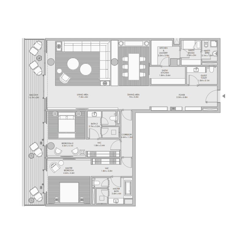 Apartment floor plan