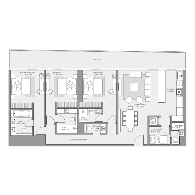 Apartment floor plan