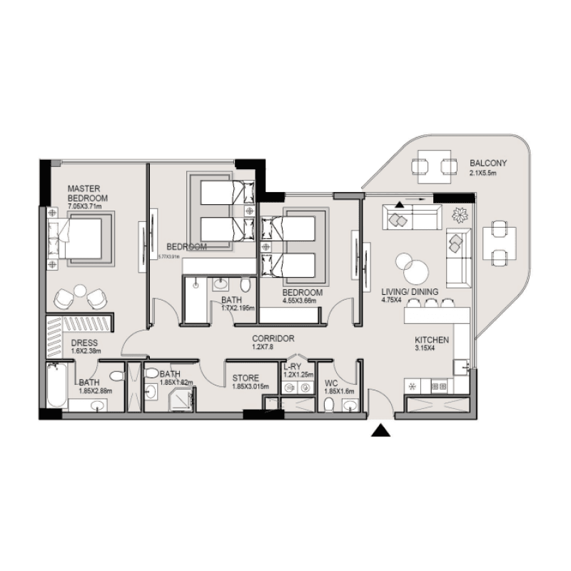 Apartment floor plan