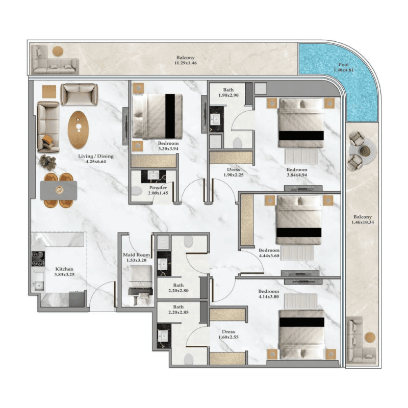 Apartment floor plan