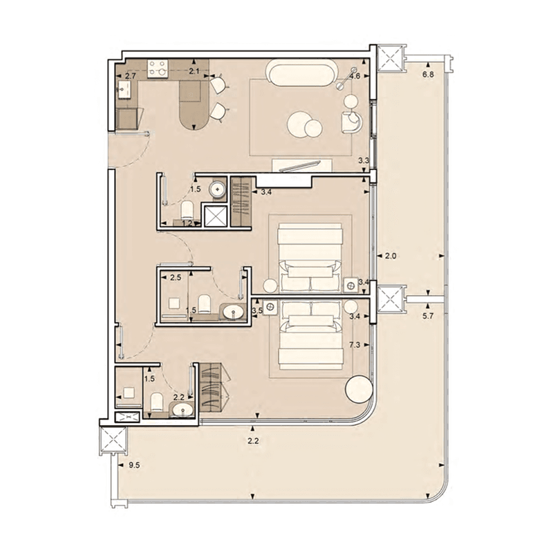 Apartment floor plan
