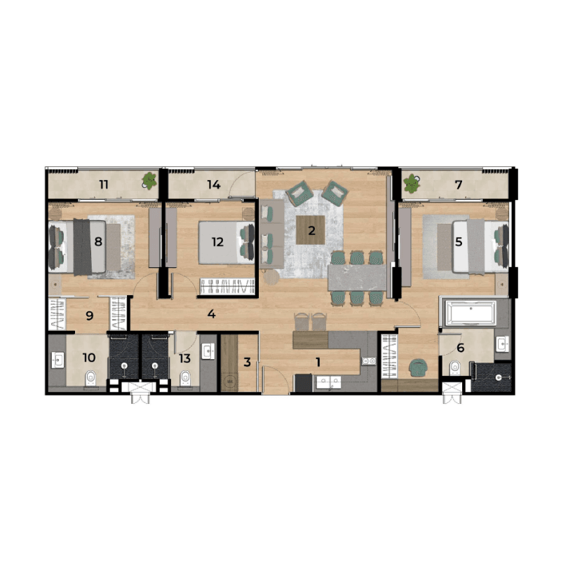 Apartment floor plan