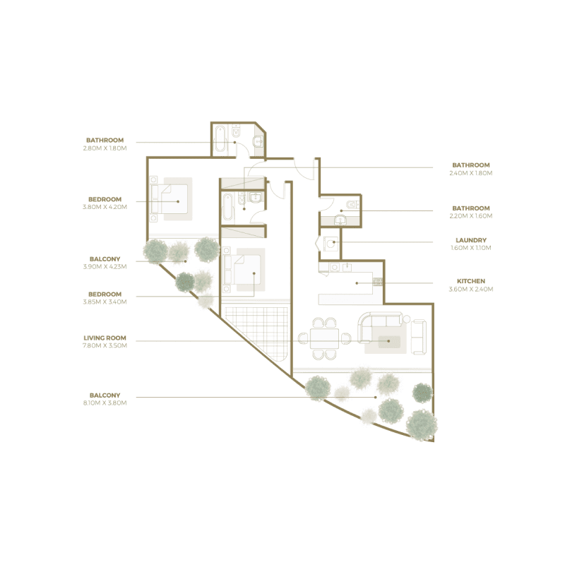 Apartment floor plan