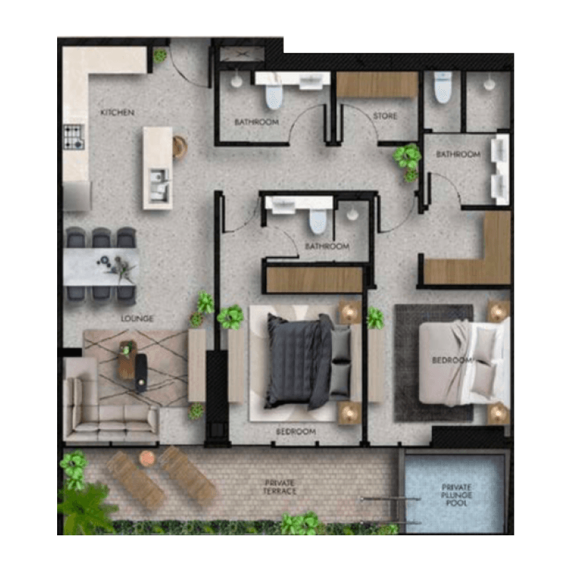 Apartment floor plan