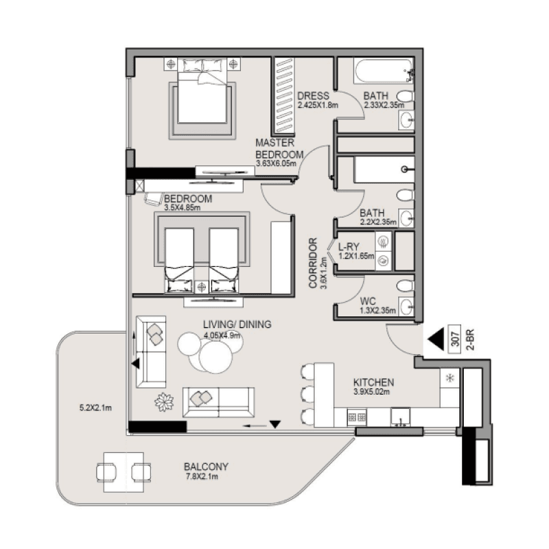 Apartment floor plan