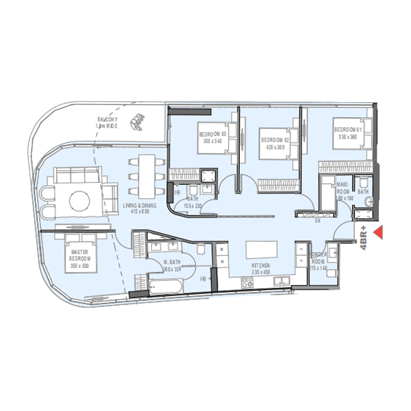 Apartment floor plan