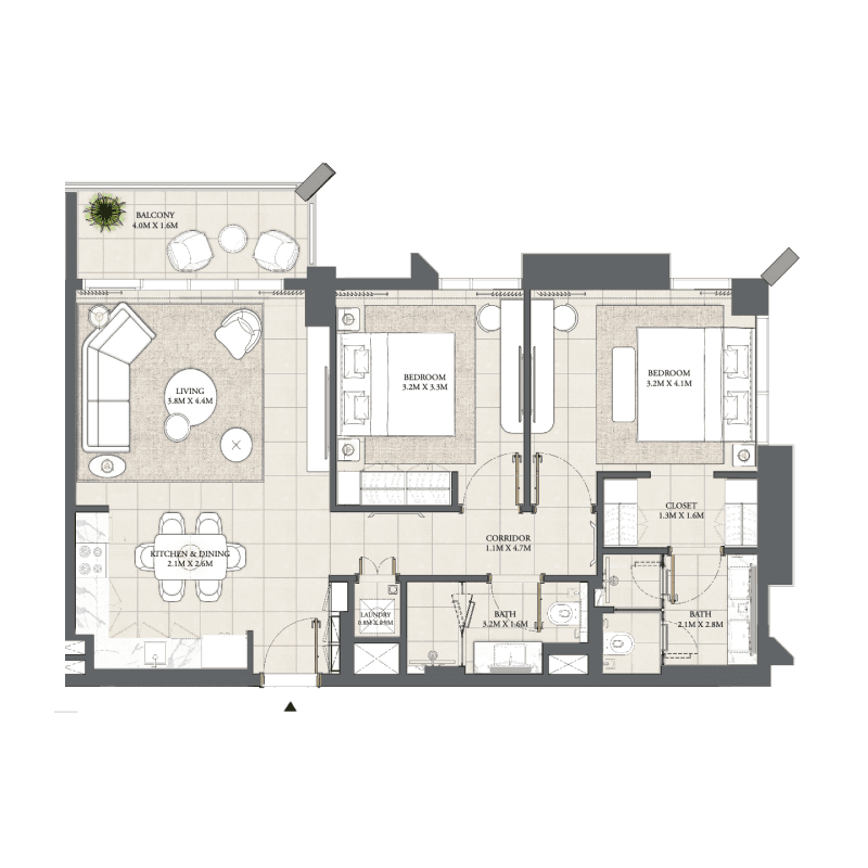 Apartment floor plan