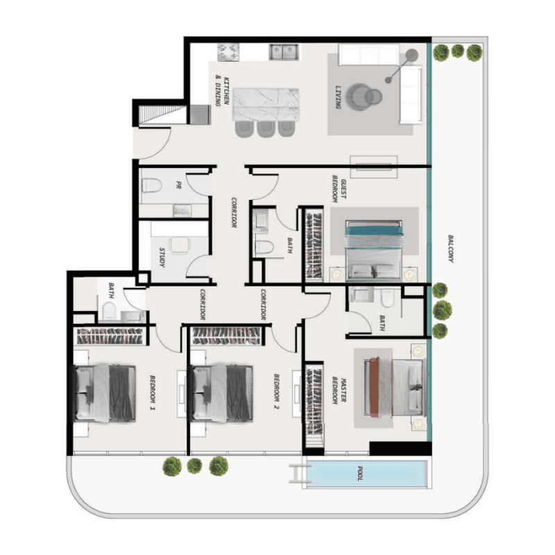 Apartment floor plan
