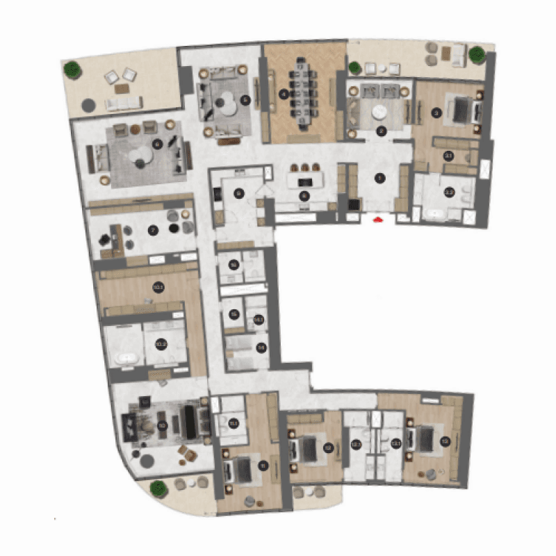 Apartment floor plan