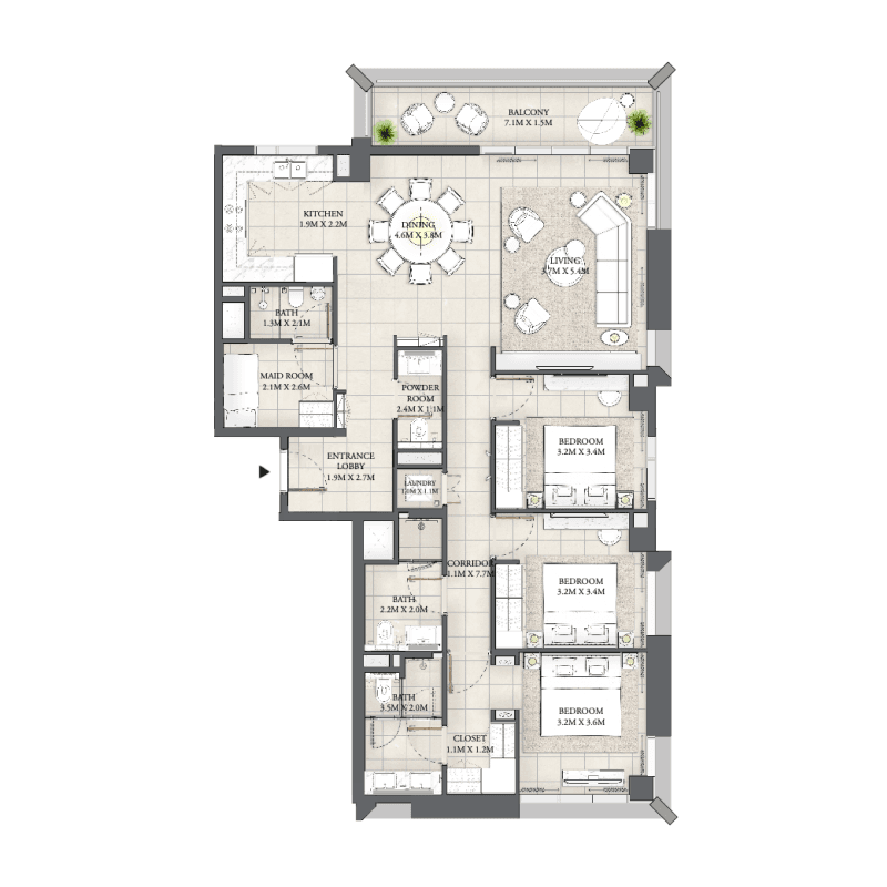 Apartment floor plan