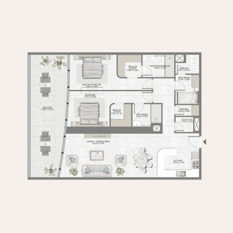 Apartment floor plan