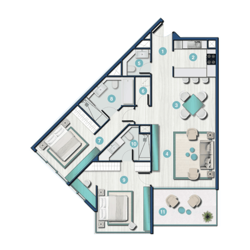 Apartment floor plan