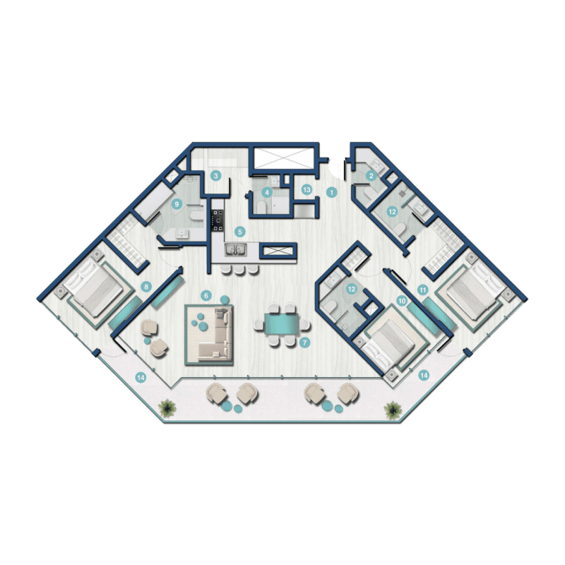 Apartment floor plan