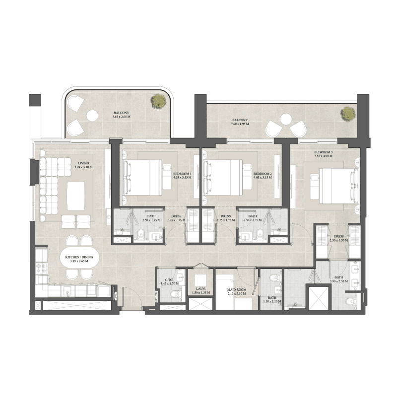 Apartment floor plan