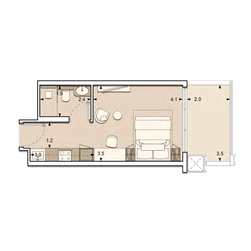 Apartment floor plan