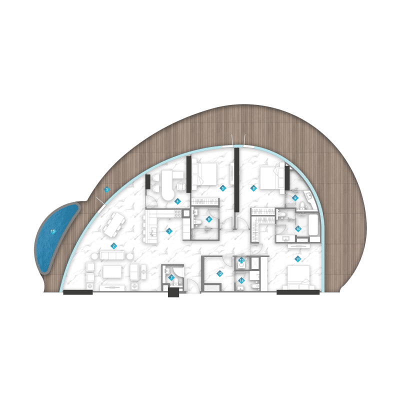 Apartment floor plan